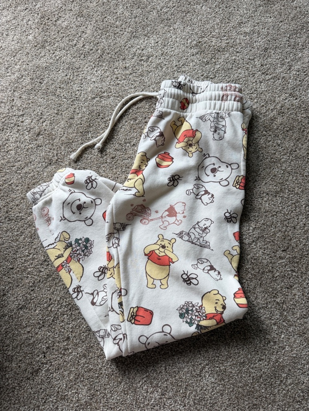 Disney Winnie the Pooh Cream sweatpants